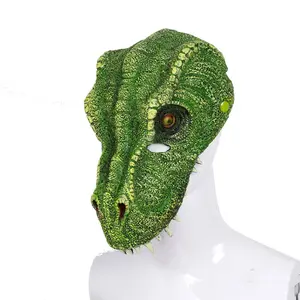 Halloween Mask Headband, Carnival Party PU Foam 3D Dinosaur Tyrannosaurus Animal Mask, Fun Costume Accessory for Festive Events