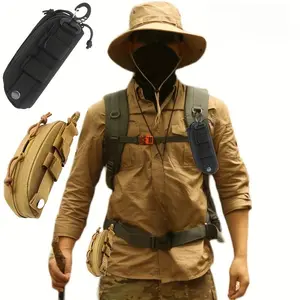 Outdoor Tactical Hard Shell Glasses Case, Multifunctional Sunglasses Storage Bag, Molle System Accessory Bag, Sunglasses Storage Bag for Outdoor