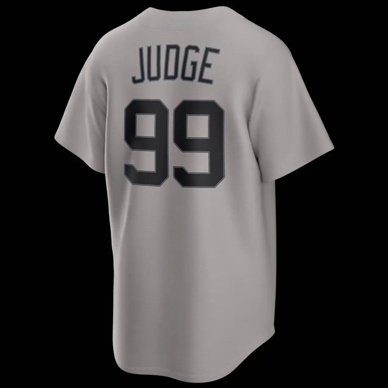 Men Baseball Jesey 99 Judge New York Road Replica Jersey - Gray