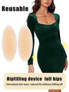 1 pair of self-adhesive silicone hip pads and calf pads, invisible and seamless body padding, hip enhancers, fake hip pads, naturally improve hollows, create perfect curves, silicone leg pads to shape the legs - soft and comfortable, enhances curves