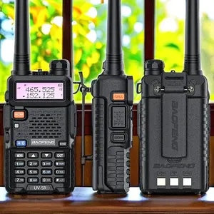 UV-5G Emergency GMRS Radio, NOAA Weather Alert and Scanner with Long Range Communication Capability, Adult Rechargeable Handheld Two-Way Radio,