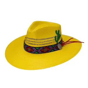 Charlie 1 Horse Women's Mariachi Yellow Straw Hat CSMRCI-3436YL