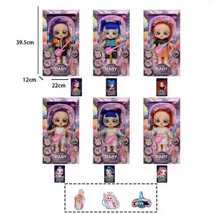 2026 New Girl Doll Set with Multifunctional Cradle Backpack, Perfect Gift for Birthday and New Year, Best Present Choice