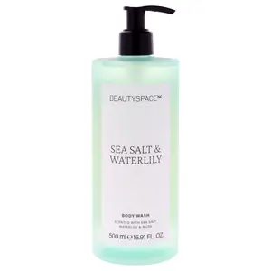 Beauty Space Body Wash - Sea Salt and Waterlily by BeautySpace for Unisex - 16.91 oz Body Wash