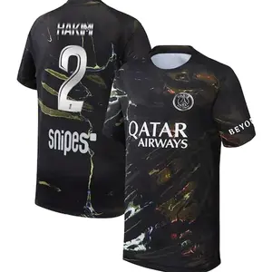 Unisex Soccer/Football Paris Saint-Germain Club Hakimi 2 2025/26 Night Edition Stadium Replica Jersey - Black
