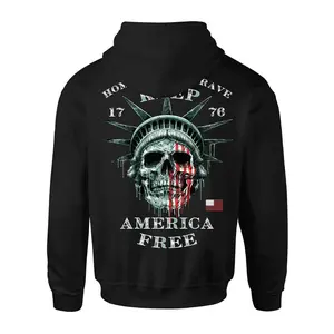 Howitzer Clothing Men's Pullover Hoodie Liberty Skull