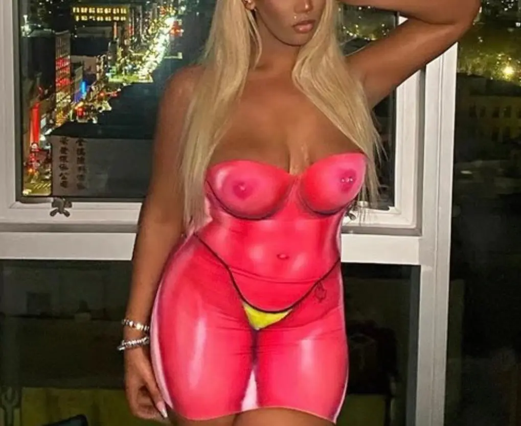 My Body Baddie Dress - Pink Strapless Casual Summer Dress with Unique Design and Comfortable Fit
