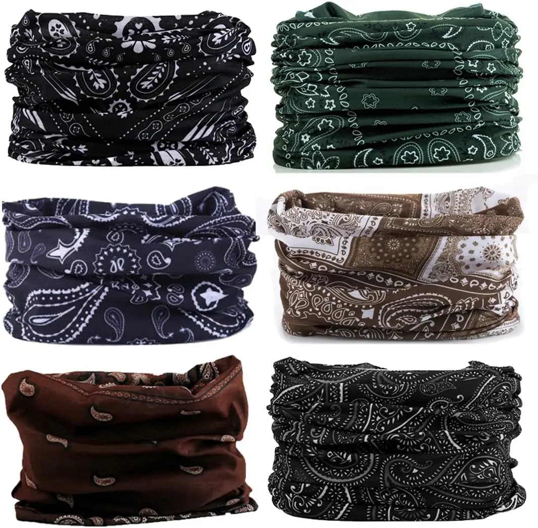 Gaiter  Cover Bandana Mask Scarf, Breathable Sun& Dust-proof for Cycling Running Fishing Hiking