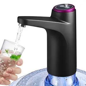 Portable ABS Plastic Mini Electric Water Dispenser Pump for 2-5 Gal Bottles, 600ml Quantitative Automatic, USB Rechargeable, 2-Color LED Indicator Lights, Compact Upgraded Design for Home Camping Office Usb Charging Insulation
