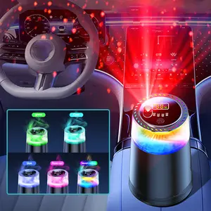 2026 Upgraded Smart Car Air Freshener, Automative Rechargable Car Diffuser with 3 Adjustable Scent Concentrations Romantic Starry Sky Lights, With RGB Projector Light, Suitable For Car, Home, Travel