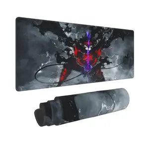 Black Clover Desk Mat 11.8×31.5 in – Extra Large Smooth Surface Mouse Pad, Action-Packed Magic Theme for Office Workstation & Home Use