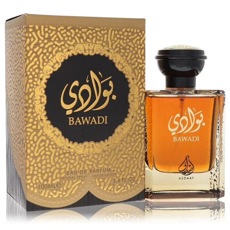 Lattafa Asdaaf Bawadi Eau De Parfum Unisex — Cinnamon, Saffron, Orange, 3.4 oz (100 ml) | nutmeg, cinnamon perfume, orchid, saffron perfume, lily, cinnamon saffron, saffron orange, orange nutmeg, orange perfume, cinnamon fragrance, nutmeg perfume, spicy