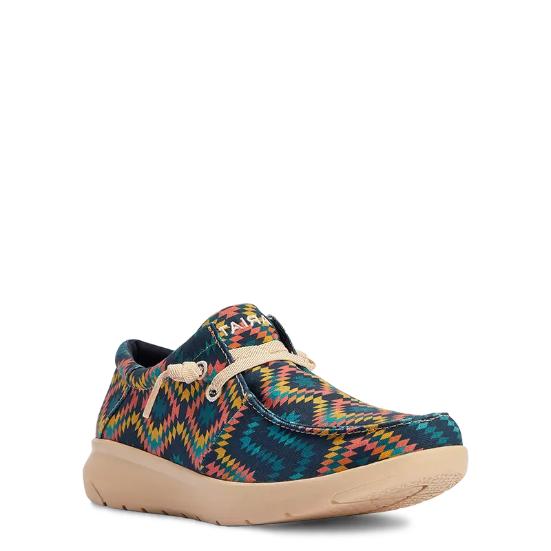 Ariat Men's Hilo Stretch Lace Blue Aztec Slip On Shoes 10042502