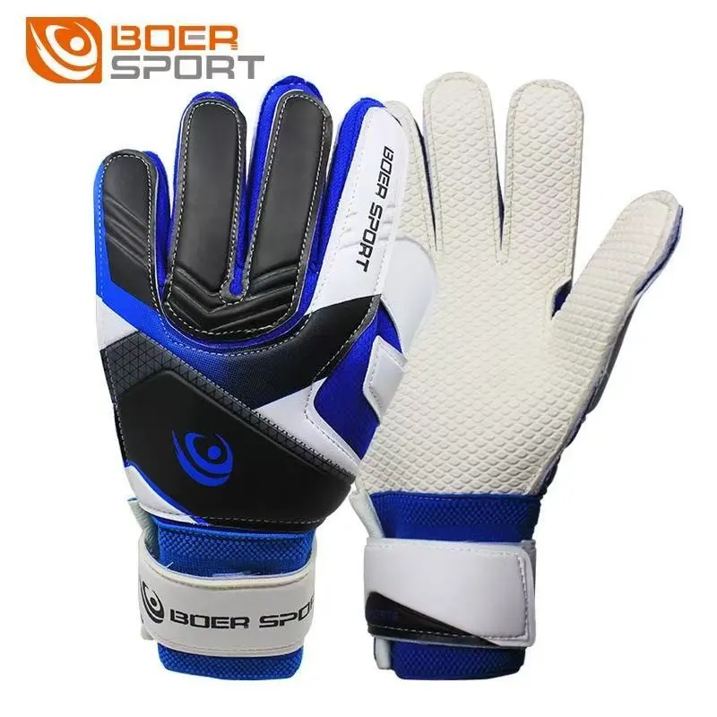 Boer Sport Youth Goalkeeper Gloves, Size 6/7/8, Finger Save & Breathable Soccer Goalie Gloves for Kids & Adults, Durable Design, Goalkeeper Equipment, Soccer Gear