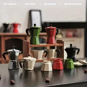 1 Miniature Coffee Set for Dollhouse Kitchen Decor, Perfect Coffee Lover Collector Gift