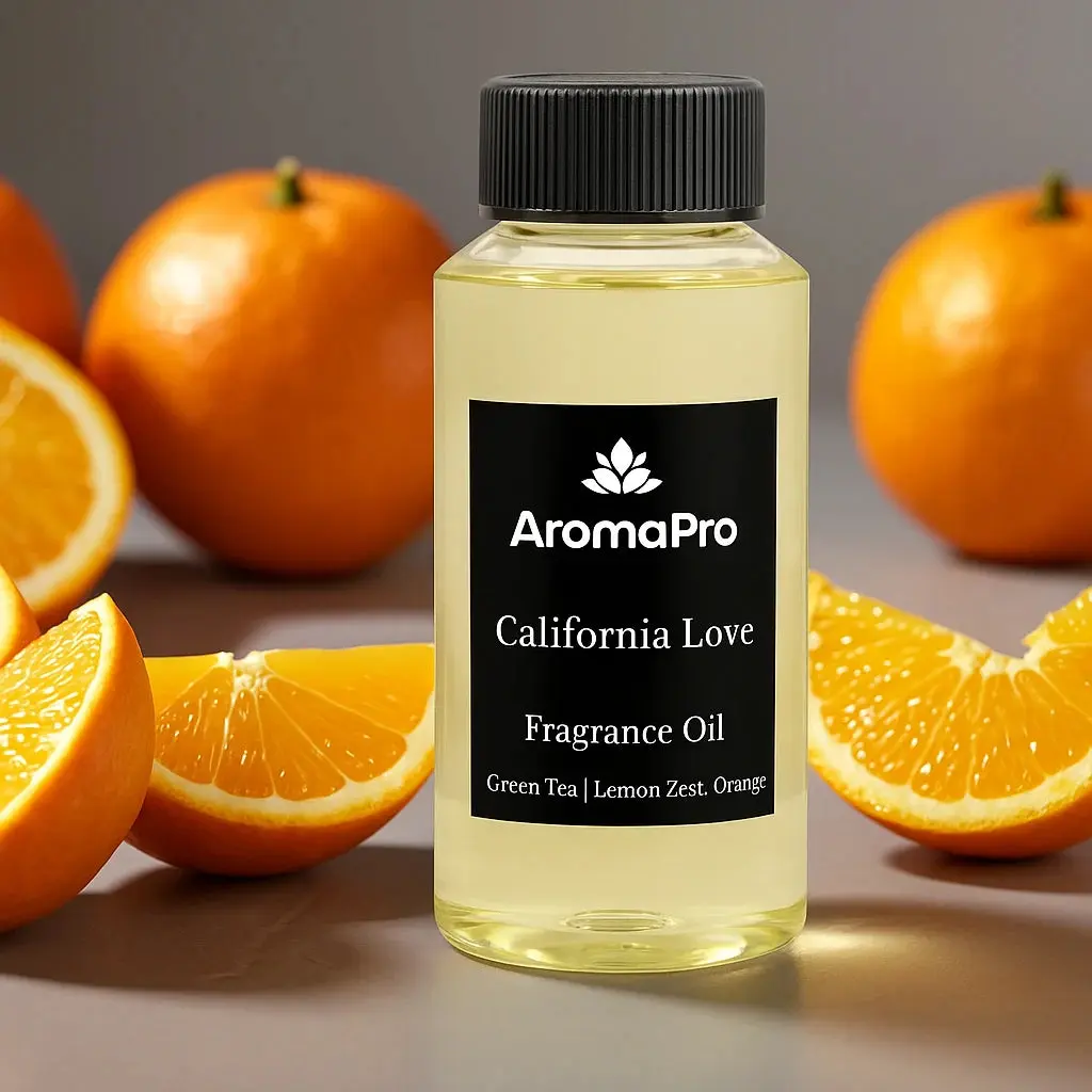 California Lover Diffuser Safe Scented Aromatherapy Essential Oil - Citrus-Green Tea, Invigorating Fruity Citrus-Fresh with Orange, Lemon, Lemongrass Notes - Non-Aerosol Scented Oils for Diffusers, Kitchens, Indoor Home Fragrance