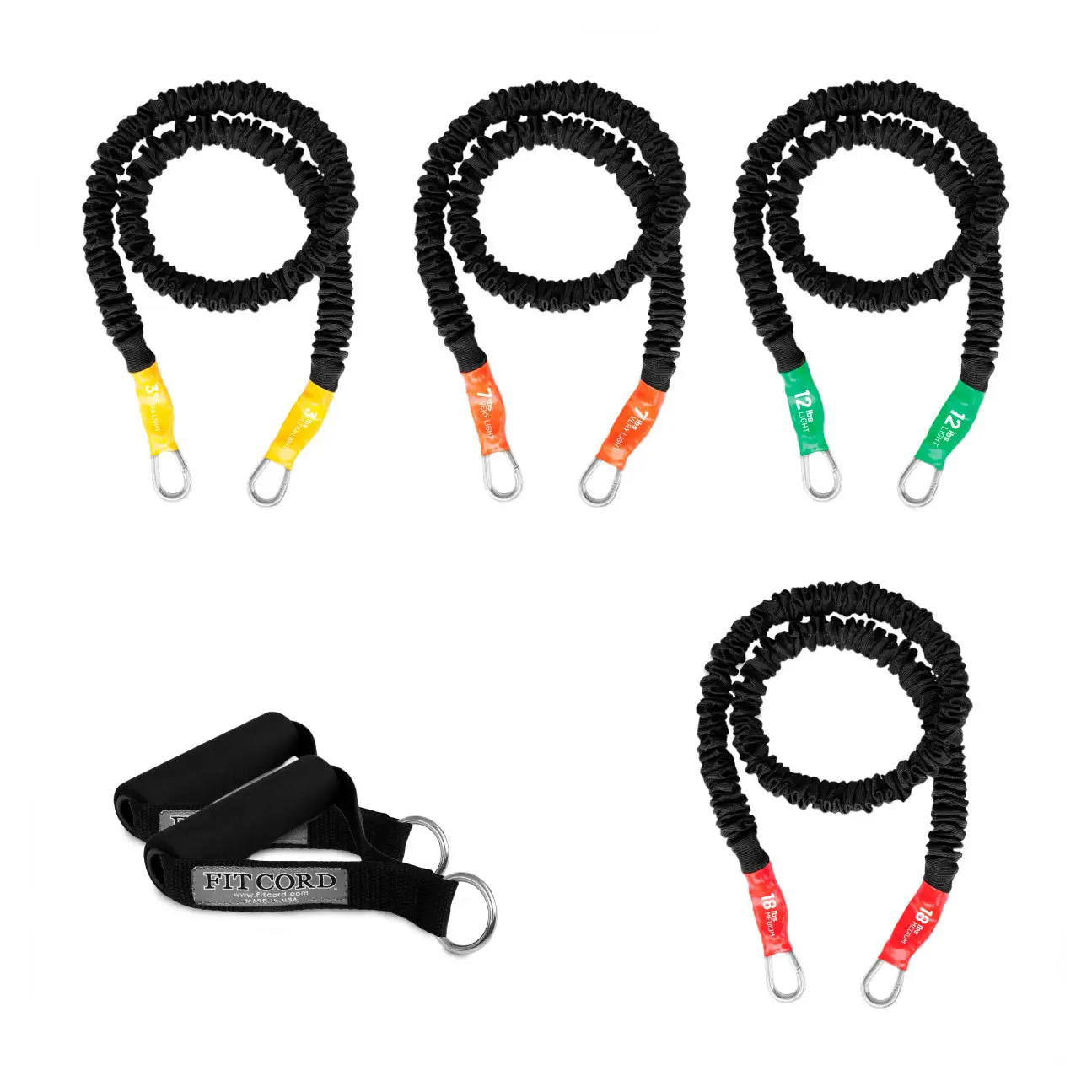 Body Sculpting Band Kit- 4 Pack (3lb/7lb/12lb/18lb)