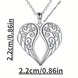 [Angel Wings Necklace] Lucky Angel Wings Necklace - Creative Fashionable Guardian Angel Necklace with Exquisite Wing Pendant - Gift for Lucky Family Members