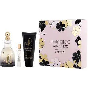 Jimmy Choo I Want Choo Forever Set-Eau De Parfum Spray 3.3 Oz & Body Lotion 3.3 Oz & Eau De Parfum Spray 0.25 Oz Min For Women