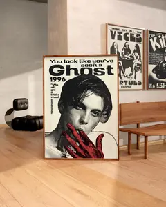 Horror Scream 90s Print, Scream Billy Poster, Cool Vintage Horror Movie Print