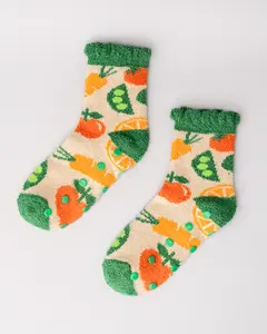 Cozy Grip Socks - Veggies