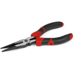 212 MAIN Wilmar W30731 Heavy Duty 6 in. Chrome Vanadium Needle Nose Rubber Handle Grips Pliers for Fishing, Outdoor Recreation