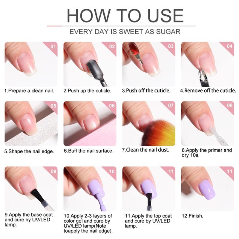 LIMEGIRL Gel Nail Polish Set with UV Lamp 35-Piece Classic Pink, White, Nude and Blue-Purple Gel Polish Set with Manicure Tools Suitable for All Seasons The Perfect Gift for Nail Enthusiasts