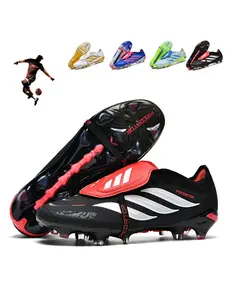 Men Women High-End Seamless Football Shoes, Anti-Slip Durable Outdoor Lawn Soccer Shoes, Super Grip Support, Fashionable Design