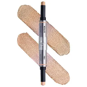 Danessa Myricks Beauty  Colorfix Stix - Multi-Use Pearl Pigment Stick for Eye, Cheek & Lip-Duo #5 Cassiopeia & Astra - rose gold metallic with warm honey shimmer/ light champagne foil with gold & silver sparkle-Size 2 x 0.106 oz/3.0 g