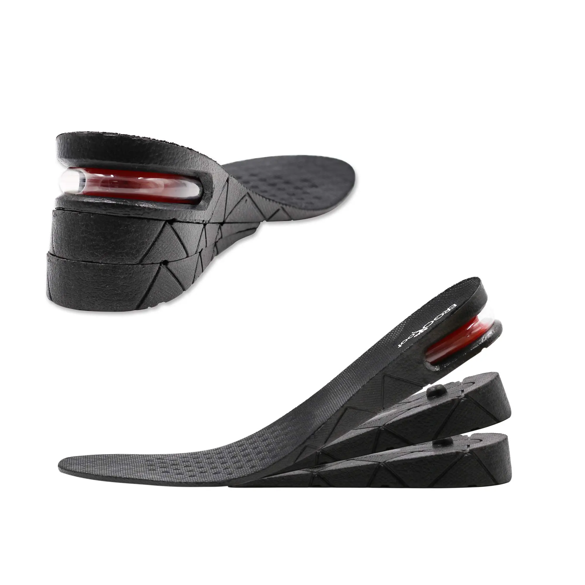 Height Increasing Insoles (1.18-2.75 in) - 1-3 Layer Adjustable Removable Full Cushion Shoe Pads with Arch Support, Soft Breathable Shock-Absorbing Inserts for Sneakers Trainers