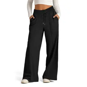 Women's Wide Leg Sweatpants Casual Loose Solid Color Pants Comfy Lounge Joggers Baggy Sweatpants Pockets��gift�� Fashion Womenswear