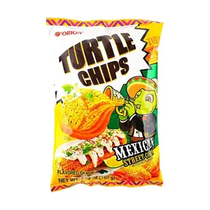 ORION Turtle Chips Korea - 4 Layer Snack, Mexican Grilled Corn Flavor, 160g - Crispy & Crunchy Korean Snack Food ORION Turtle Chips Korea - 4 Layer Snack, Mexican Grilled Corn Flavor, 160g - Crispy & Crunchy Korean Snack Food