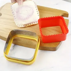 Sandwich Cutter & Sealer – Stainless Steel Round/Square Press for Sandwiches, Cookies & Pancakes