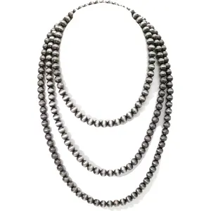 Multi strand Navajo Pearl Necklace Layer Navajo Pearls Western Jewelry for Women Boho Vintage Choker Turquoise Necklaces
