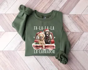 Labrador Christmas Shirt, Christmas Music Truck, Labrador Owner Gift, Holiday Sweater