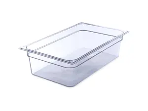 Carlisle FoodService Products  6 in. StorPlus Polycarbonate Food Pan, Full Size - Clear