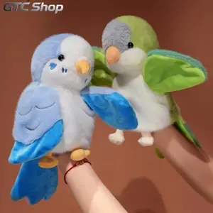 Cute Parrot Plush Hand Puppet, Soft Stuffed Animal Toy, Hypoallergenic Plush Figure, Lovely Home Decor, Versatile Gift Choice for Birthdays, Friendship Day and Holiday Gifting for All Ages