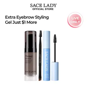 SACE LADY Waterproof Brow Gel Smudge-Proof Long-Lasting Feathery 3D Brows Precision Applicator Natural Finish