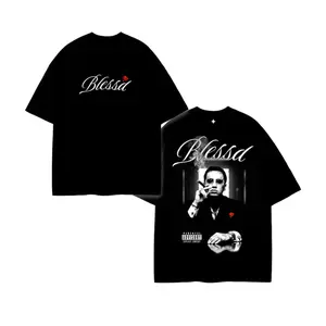 Blessd Classic Portrait Graphic T-Shirt, Latin Trap Streetwear Tee, Blessd Fans Outfit, Two-Sided Vintage Black Aesthetic Unisex Shirt