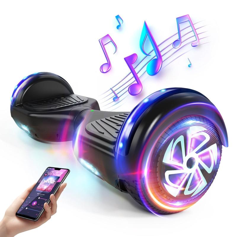 Bluetooth Hoverboard with LED Lights Wheel, 6.5