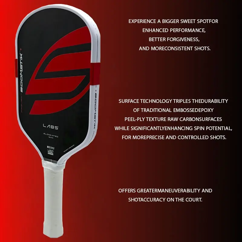 Boomstik clone widebody Elongated EVA Power Surrounding Foam Epp Core Carbon Fiber Pickleball Paddle Boomstik clone widebody Elongated EVA Power Surrounding Foam Epp Core Carbon Fiber Pickleball Paddle