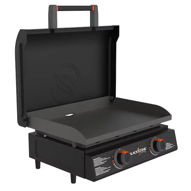 Blackstone 22 Inch Portable Griddle, Culinary Omnivore 361 Sq In Flat Top Gas Grill, Liquid Propane Outdoor Cooker, Camping Picnic Tailgate Cooking Station, Powder Coated Steel BBQ Grill, Family Outdoor Cooking