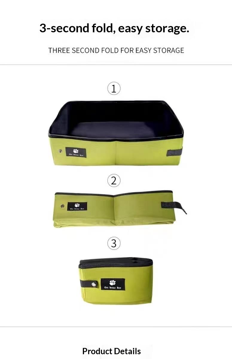 Foldable Waterproof Cat Litter Box – Portable Travel & Car Pet Toilet, Mobile Cat Tray, Outdoor Pet Potty Foldable Waterproof Cat Litter Box – Portable Travel & Car Pet Toilet, Mobile Cat Tray, Outdoor Pet Potty