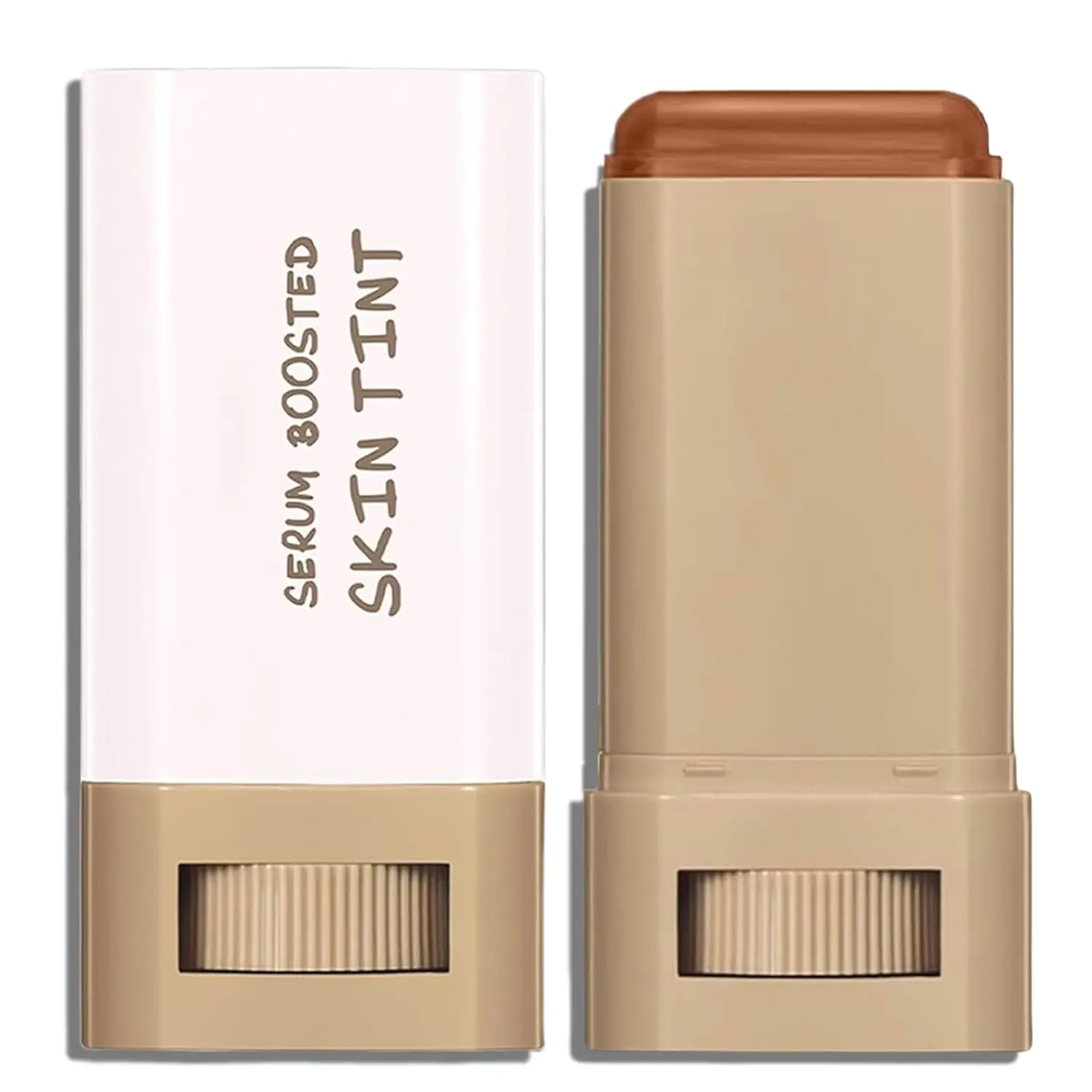 Beauty Balm Serum Boosted Skin Tint, Foundation Stick & Concealer Contour Stick for Women, Tinted Moisturizer, Full Coverage Foundation, Radiant & Dewy Finish for Face Makeup (#03)