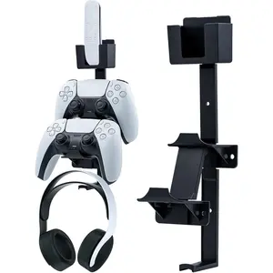Controller and Headset Wall Mount Stand Holder with Screws Set and Screwdriver for PS5/ PS4/ Xbox Series X&S/Xbon One/NS Switch Pro and More
