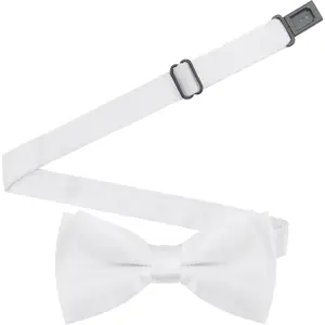 Adjustable  Bow Tie Boys Solid Color Bowtie Pre-Tied   Bow Tie for Birthday Wedding Party Dress Up