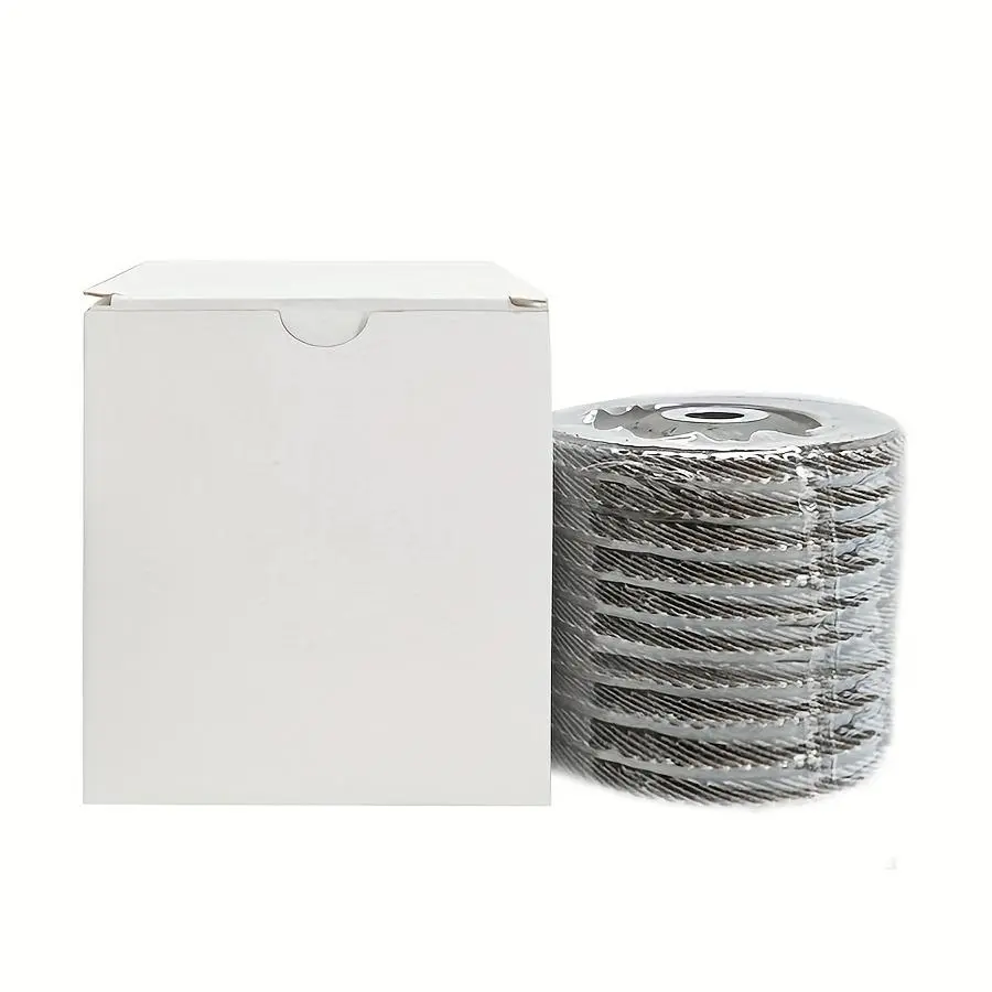 10-Pack 4.5-Inch Ceramic Alumina Flap Discs for Angle Grinder, Fiberglass Backing, 7/8-Inch Arbor Mount Industrial Abrasive Wheels & Discs for Metalworkers (Metal Grinding, Rust Removal)