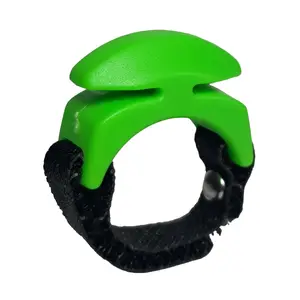 Line Cutterz Ceramic Blade Ring Green Fishing Tools Rust Proof ABS Plastic Velcro Adjustable Strap for Saltwater Freshwater Fishing Equipment