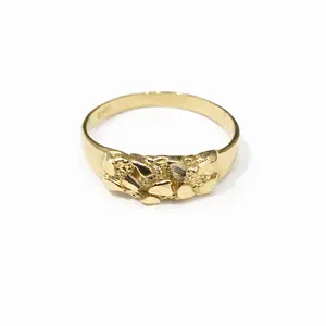 1622- NEW 10K Nugget Ring W.G