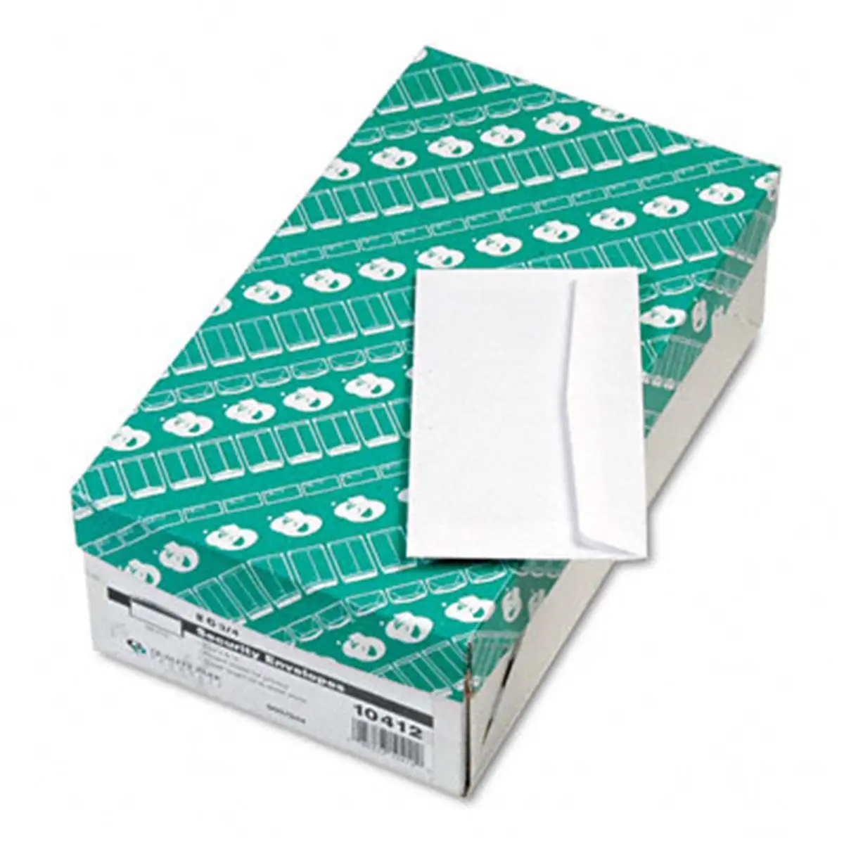 Quality Park #6 3/4 Mailing Envelopes - White Wove Paper, Security Tinted, Gummed Flap, 500 per Box, Contemporary Business Office Stationery